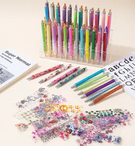 Random 74pcs/40pcs UV DTF Wraps & Cartoon Festival Random styles Pen Stickers for Crafts Set summerwins