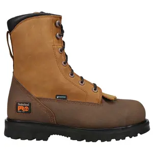 Timberland Pro Mens Lace Rigger 8” Waterproof Steel Toe  Work/Duty - Brown