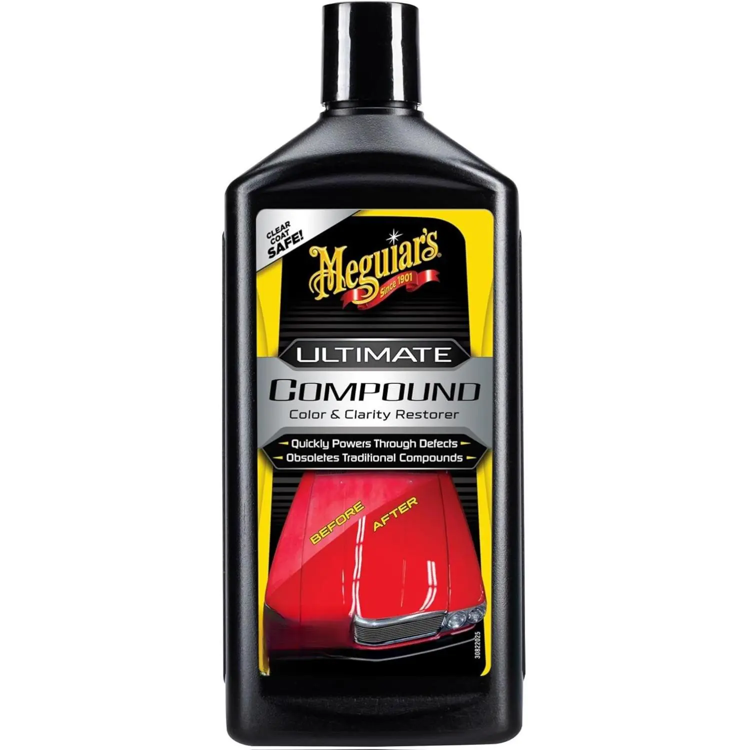 Meguiar's Ultimate Compound - Pro-Grade Car Scratch Remover, Paint Correction Compound That Removes Defects While Adding Gloss and Shine, Single Stage and Clear Coat Scratch Remove, 15.2 Oz