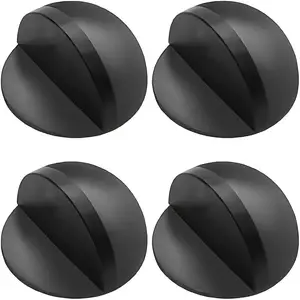 Floor Door Stopper, 4 Counts Self Adhesive Anti Slip Door Stopper, Floor Door Stopper for Hard Floor & Glass Door, Home Accessories