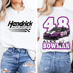Alex Bowman NASCAR T-shirt, Alex Bowman 48 Shirt, Alex Bowman NASCAR T-shirt, Gift For Fans, Relaxed Fit Easy to Style