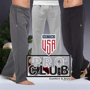 PRO CLUB Comfort Fleece Sweatpants 2 Pockets Pants Casual Fit with Drawstrings Premium Cotton Fleece