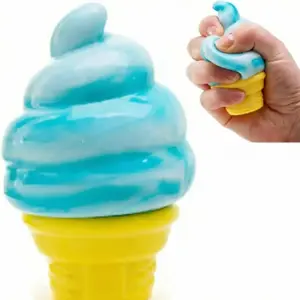 Ice Cream Squeeze Squishy,Ice Cream Cone Squishy, Slow Rise Sensory Fidget Toy for Anxiety Stress Party Favors