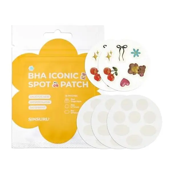 SINSURU BHA Iconic Spot Patch – Hydrocolloid Patches with 5,000ppm ...