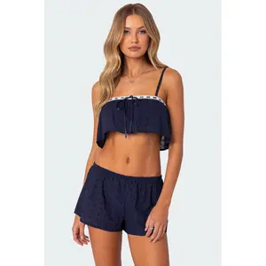 Edan Eyelet Crop Top