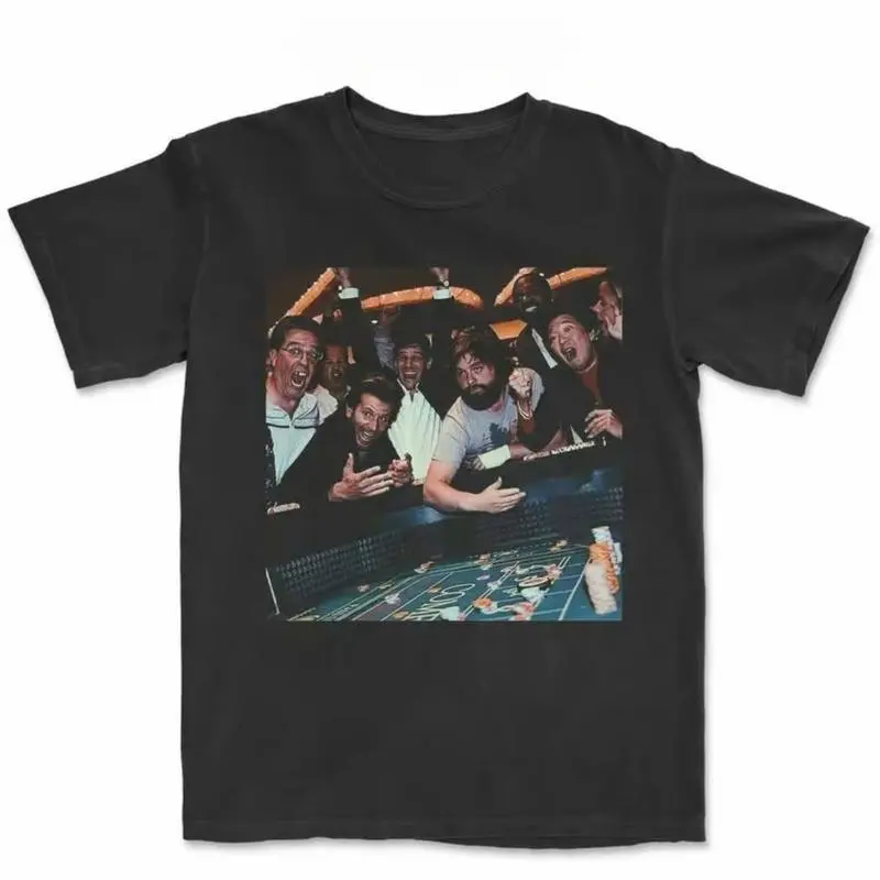 Vintage The Hangover Playing Poker Graphic Tshirt, Funny Movie Casual Streetwear Clothes, Male Clothing Gift For Boyfriend Sports Top