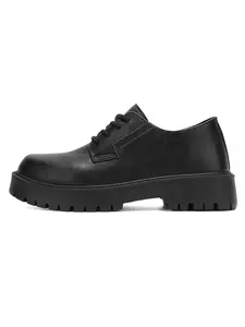 2026 Spring Summer New Thick Sole Derby Shoes, Unisex Anti-Slip Height-Increasing Boots, Versatile Commuter Casual Leather Shoes