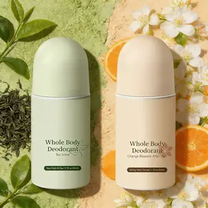 Long-Lasting Roll-On Deodorant 50ml – 24H Sweat & Odor Protection, Fresh Underarm Antiperspirant for Men & Women, Tea & Orange Blossom Scent, Spring & Easter Gift Idea