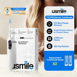usmile Y10 Pro Electric Toothbrush With Smart Screen, Sonic Electric Toothbrush with Pressure Sensor, USB-C Rechargeable, One Charge Lasts 6 Months