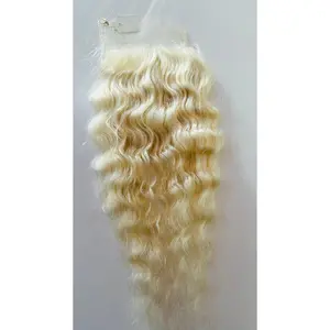 Blonde Curly Lace Closure