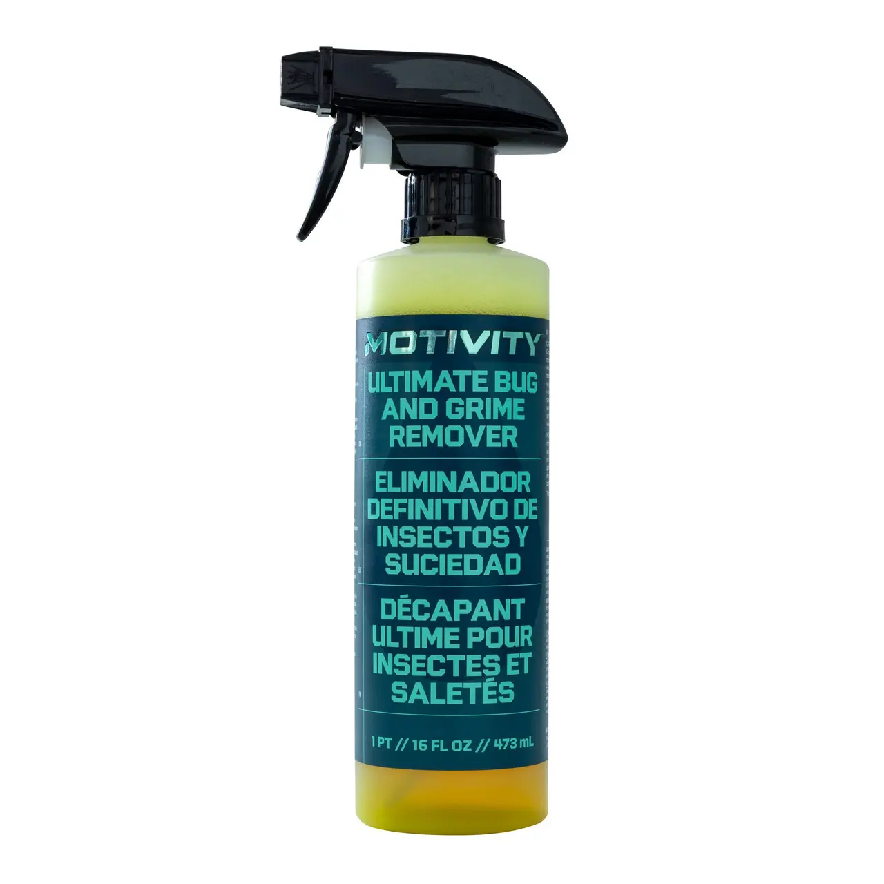 MOTIVITY Ultimate Bug and Grime Remover Spray - 16 fl oz (1 pt), Biodegradable Formula, Suitable for All Vehicles