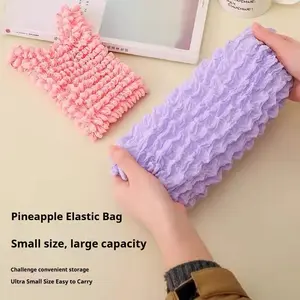 Stretch magic bag, portable shopping bag, large bubble bag, large capacity pleated bag, elastic bag, environmentally friendly handbag