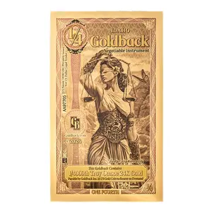 1/4th Idaho Goldback 24k Gold