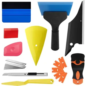 24PCS Window Tint Kit, Professional  Easy-to-Use Window Tinting Tools for Car or Home - Includes Tint Squeegee, Felt Squeegee, and Cutting Knife for Window Film Installation
