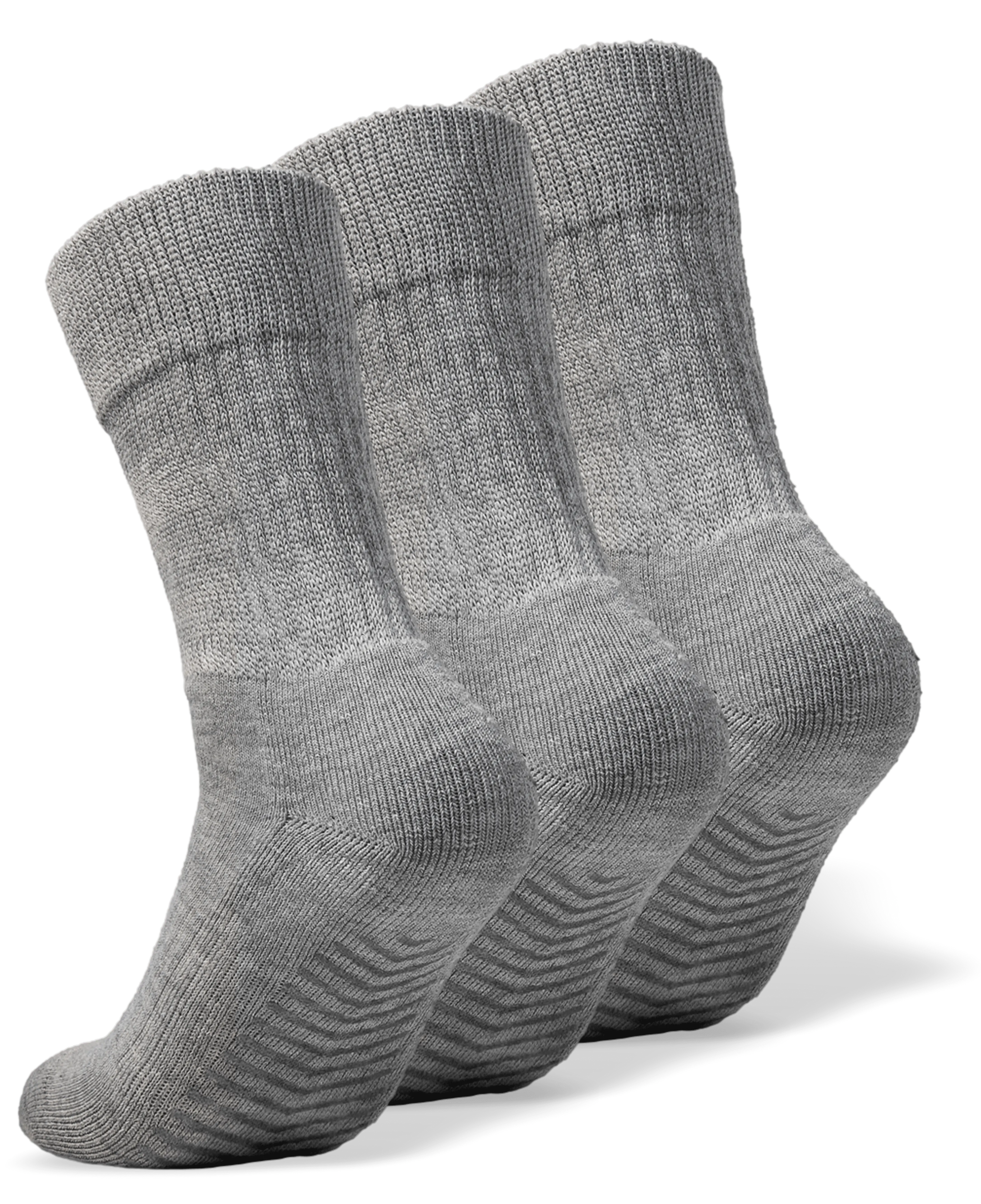 Gripjoy Diabetic Socks with Grips (Pack of 3), Diabetic Socks, Stretchy, Day, Plain, Embroidery, Neuropathy Relief