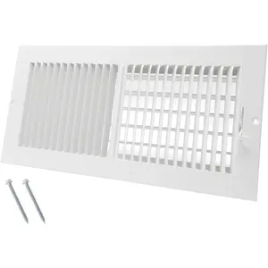 14 x 6 Inch [Duct Opening] Air Vent Covers for Wall or Ceiling - High Airflow 2 Way Steel Ventilation - Adjustable Wall/Ceiling Register, 15-3/4 Inch x 7-3/4 Inch [Overall Dimensions]