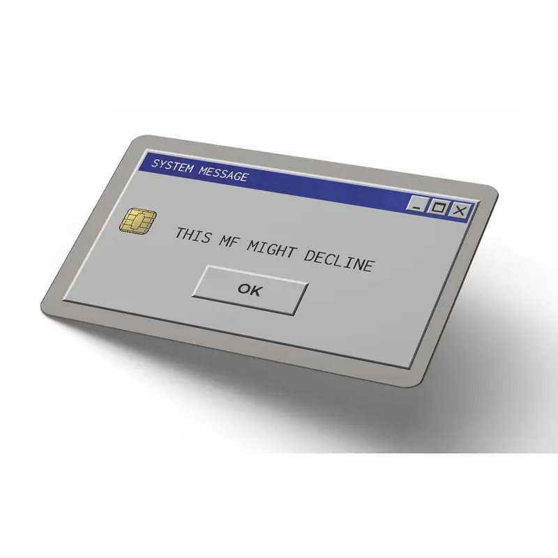 Windows Error Credit Card Skin, Debit Card Covering
