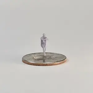 N Scale Worker with Handle – 12mm Industrial Scene Figure