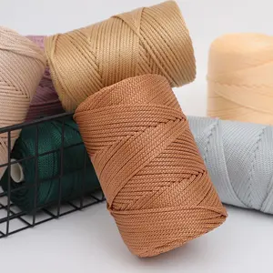 Hick Hollow Bright Thread - Yarn for Summer Sunshade Hats, Hand Braided DIY Hook Bag, Cushion Bag Storage Box - Soft, Durable, Breathable and Versatile for Crafting and Sewing Projects Yarn 450g/15.87oz Total