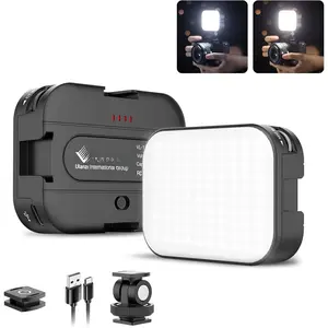 VL100C Bi-Color LED Video Light  Camera,Mini Rechargeable 2000mAh LED Camera Lights,CRI95+ Dimmable 2500-6500K Ultra Bright Photo and Video Lighting,LED Fill Lamp