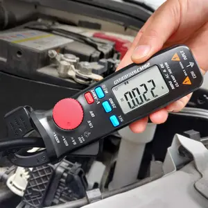 DC Current Clamp Meter 6000 Counts Digital Multimeter Amp Continuity Ohm Hz Live Check V-Alert  Tester with  Clip
