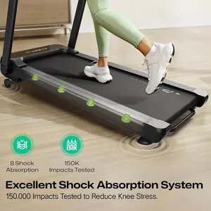 UREVO Foldable Incline Walking Pad Treadmill - Home Fitness Equipment with Adjustable Desk, Handle Bar, SmartCoach App, Remote Control, 265 Lbs Weight Capacity for Gym, Stepper for Exercise, Stepping Machine, Treadmills Home
