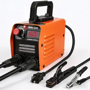 Mini Welding Machine, Upgraded Welder Machine 110V, Portable Stick Welder MMA-250A, IGBT Inverter Welder with Hot Start, Arc Force, Anti-Stick (10 welding rods)