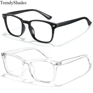 Blue Light Glasses for Computer & Gaming, Unisex Stylish Design, HD Lenses, 140mm Frame Width, Eye Protection for Gaming, TV & Phone Use