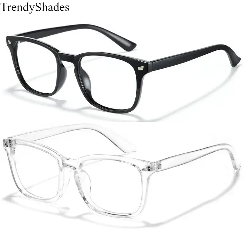 Unisex Stylish Protective High Quality Eyeglasses for Computer & Gaming, HD Lenses, 140mm Frame Width, Eye Protection for TV & Phone Use, Stylish Protective Glasses