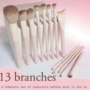 Yao Makeup Brush Set, 13-Piece Kit, Soft Makeup Brushes, Eyeliner Brush Set, Eyeshadow/face Lines/powder/bronzer Brushes, Essential Beauty Tools for Beginners and Professionals