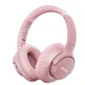 KVIDIO  Wireless Headphones,Over Ear,Travel-Light, Pocket-Size Fold Headset, Bass Boost Stereo, 3.5mm Jack, PC Accessories for Students, Hands-Free Audio Device