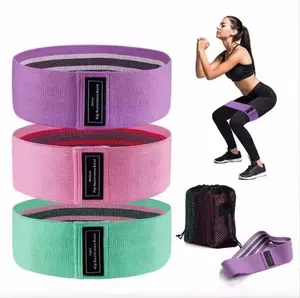 Sports Exercise Resistance Loop Band Set, 3pcs Elastic Squat Resistance Band, Workout Equipment, Yoga Stretch Strap, Leg Trainer, Gym Exercise Equipment for Spring Home Workout, Gymtok