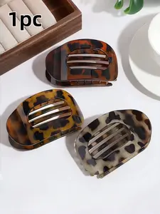 Tortoiseshell Hair Claw Clip for Women, Vintage Leopard Print Duckbill Hair Clip, Strong Hold Hollow Out Hair Clip, Comfortable Daily Use