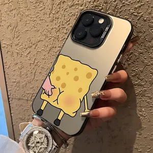 Fun cartoon S-SpongeBobes Phone Case Suitable for iPhone 17 16e 16 15 14 13 12 11 Mini Pro Max Air X XR XSMAX 8 7 Plus Anti Fall Matte Back Cover Casing