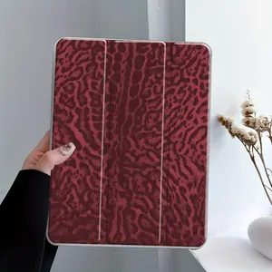 Retro Wild Leopard Print Three-tiered stand iPad case, Ipad Tablet Accessories, Transparent Acrylic Back Panel With Pencil Slot, Suitable for All iPad models, Scratch-resistant Ultra-thin Protective Case, Suitable for Office, School & Home