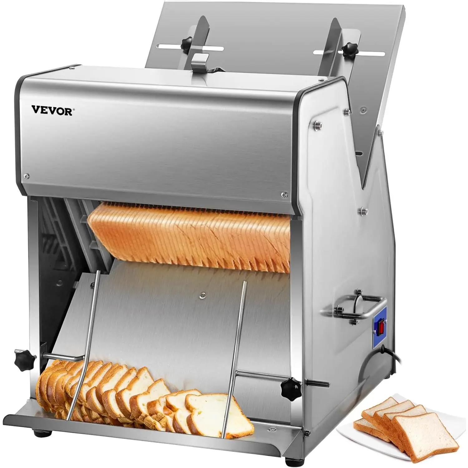 Spring new arrivals Commercial Bread Slicer - 12mm Thickness, 31 Slices, Electric Toast Cutter, 110V