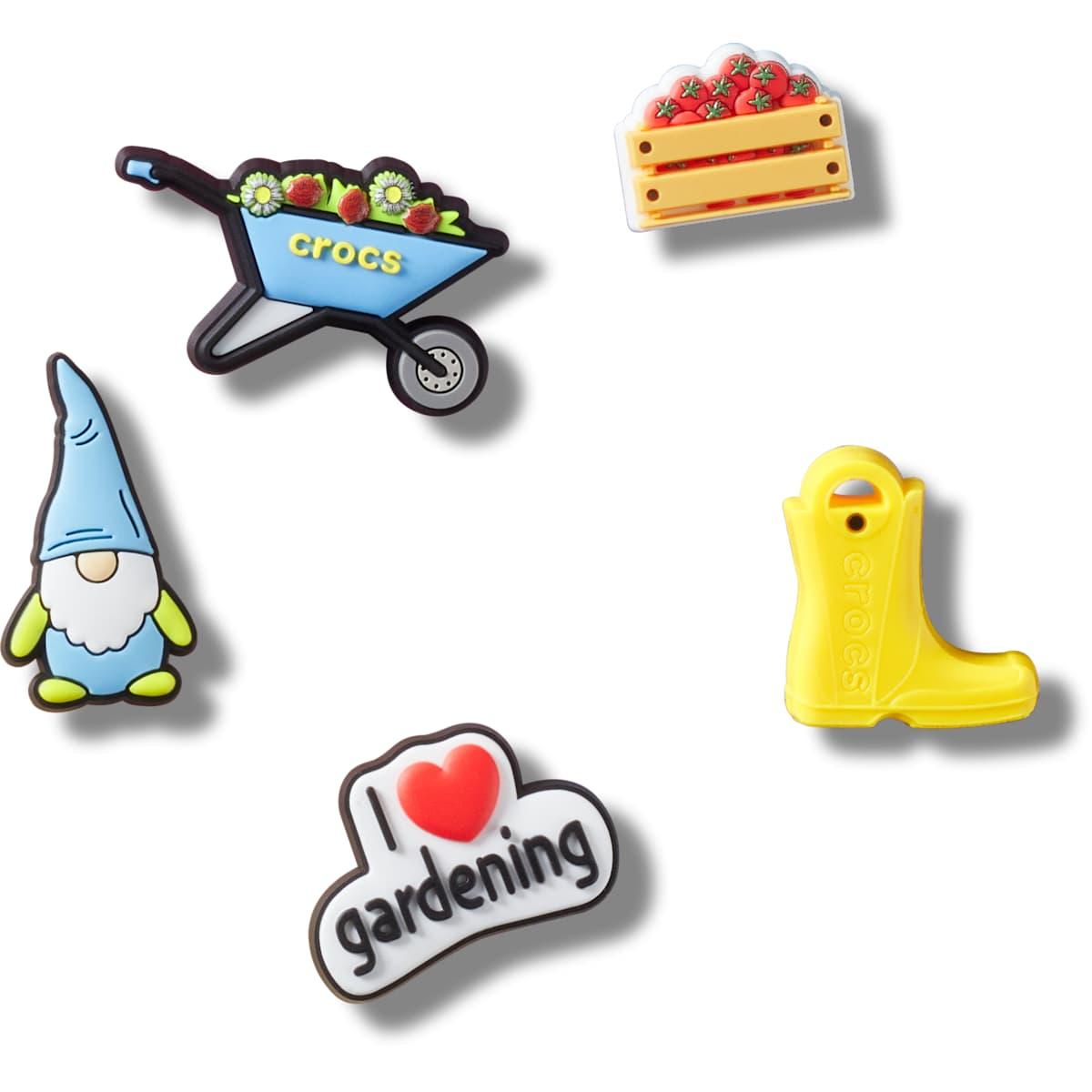 Crocs Jibbitz Summer Gardening Shoe Charms 5 Pack