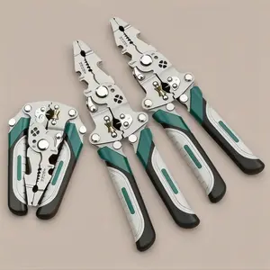 Foldable Wire Stripper, Multi-Function Electrician Tool, Compact Design, Easy Storage, Three-In-One Mini Tool for Wiring and Cutting