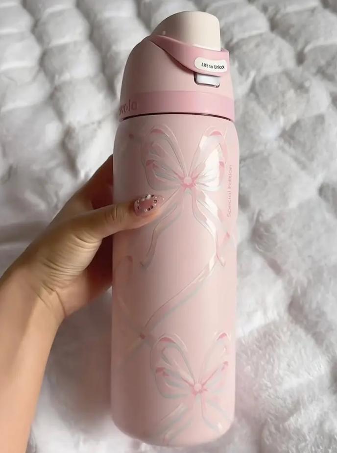 Owala x Urban Outfitters FreeSip 32oz Insulated Water Bottle Sugar Plum Fairy Exclusive Model Leak Proof Built In Straw BPA Free Double Wall Stylish Cute Drinkware Travel Gift for Her