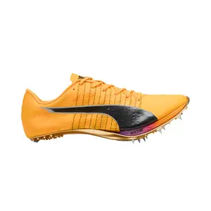 PUMA Mens Evospeed Sprint Nitro Elite 2 & Field Spikes Running Sneakers Shoes - Orange