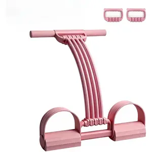 3-in-1 Adjustable Pedal Resistance Band Trainer, 2026 New 8-Tube Tension Rope, Unisex for Strength Training, Pilates, Resistance Band Workout