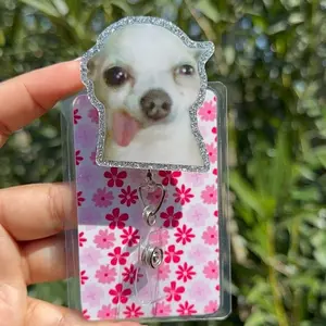 Meme dog badge reel | Nurse badge reel | retractable badge reel | student Nurse gift