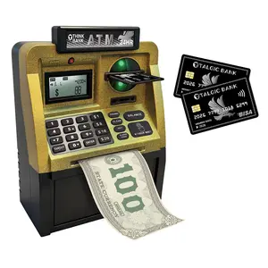 [Live only]MagicMart Piggy bank Toy, a fun, interactive way to teach kids about money savings. With a realistic ATM keypad, password security, and the ability to save both coins and bills, it’s perfect for birthdays, holidays, TALGICKEV