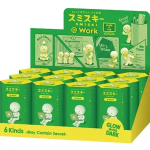 Smiski @ Work Sealed Collectible Action Figure Set, Blind Pack Toy, Mix & Match Holiday Gift for Collectibles Enthusiasts