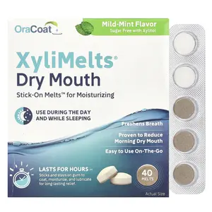 OraCoat XyliMelts® Dry Mouth, Mild-Mint, 40 Melts