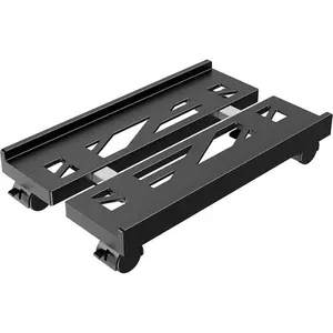 Adjustable Computer Tower Stand, Mobile CPU Stand with 4 Rolling Caster Wheels, Under Desk CPU Holder PC Floor Cart PC Riser for Gamers and Students