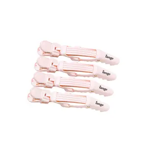 L’ange Alligator Hair Clips | Wide Teeth | Double-Hinged Design | For Sectioning & Securing Hair | Professional Styling Results | 4-Pack