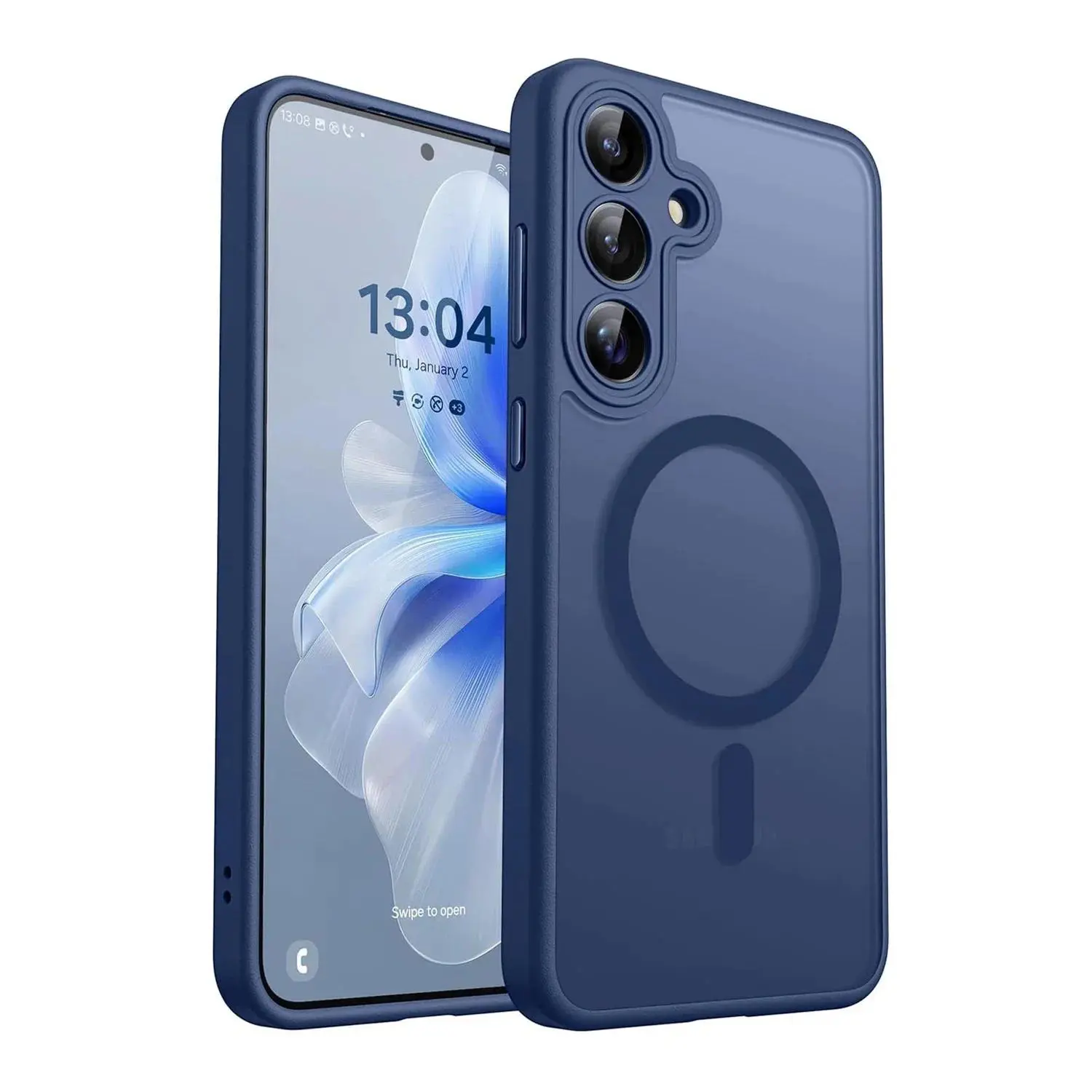 Fin Luxury Matte Translucent Magnetic Wireless Charging Case with Magnetic Back Aligns with MagSafe, Phone Accessories for Samsung Galaxy A16 A36 A26 A06 A55 A35 A25 A15 A05 5G
