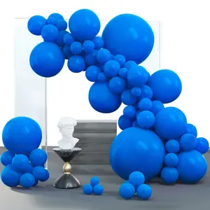 PartyWoo Royal Blue Balloons 100 pcs Dark Blue Different Sizes 36 18 12 10 5 Inch for Balloon Garland Arch Party Decorations Latex Balloons