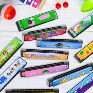 BIDERI Harmonica for Kids Lightweight Harmonicas with Double Row of 16 Holes Kids Harmonica Christmas Party Favors for Adult Beginners Musical Instrument Toy